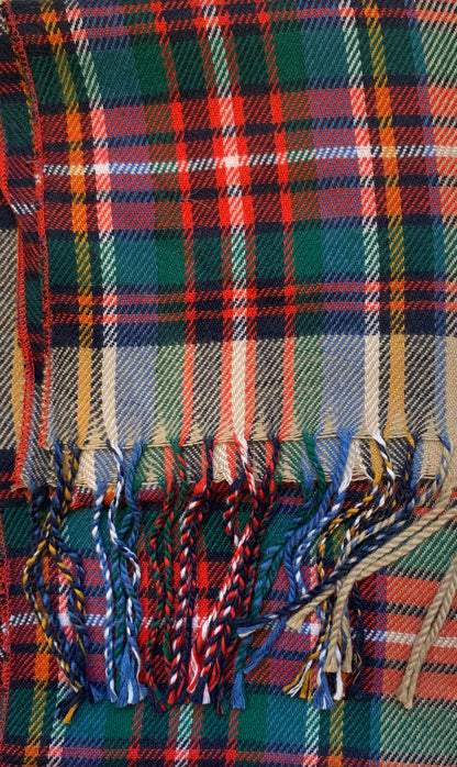 Unisex Plaid Winter Scarves